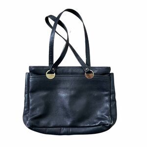 Vintage 1970's Margolm Black Leather Handbag